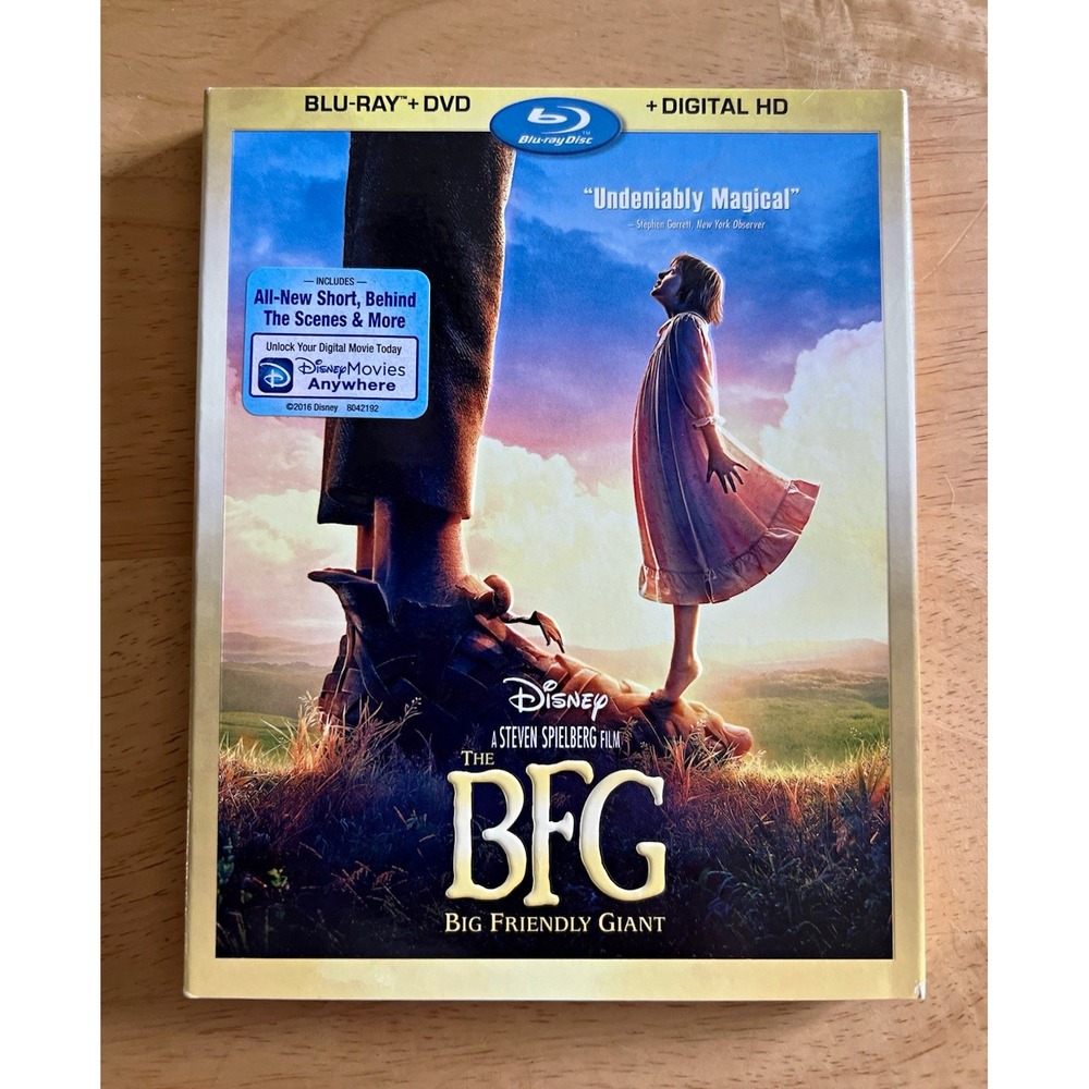 Disney The BFG (Blu-ray/DVD, 2016) Digital Copy Widescreen Subtitles